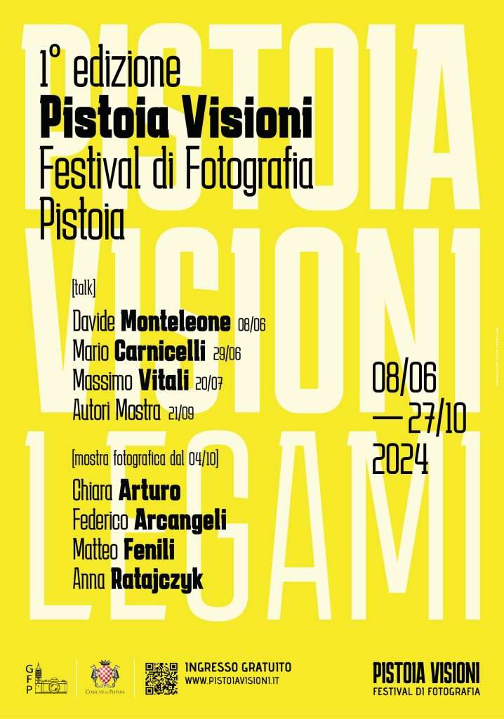 Pistoia Visioni Festival di Fotografia è un progetto del Gruppo Fotoamatori Pistoiese. La prima edizione si intitola “Legàmi”