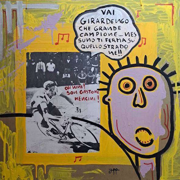 “Giallo incanto – tour 1960; undici artisti per Gastone Nencini”, mostra omaggio al campione presso “cvm venio" filippo biagioli
