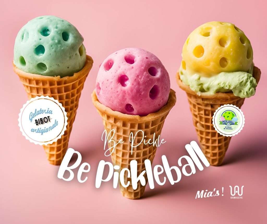 Gelateria Bibot supports the project Be Pickle Be Pickleball, un format conviviale che continua il suo percorso di affiancamento ai prodotti Italiani e Toscani nell'ottica di accrescere il senso di questo gioco che non è la competizione ma la convivialità!